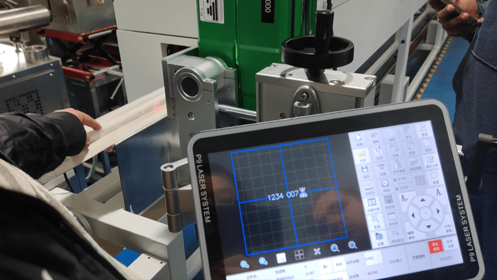 Laser marking system imprinting a logo or serial number onto the cured silicone rubber LED strip online