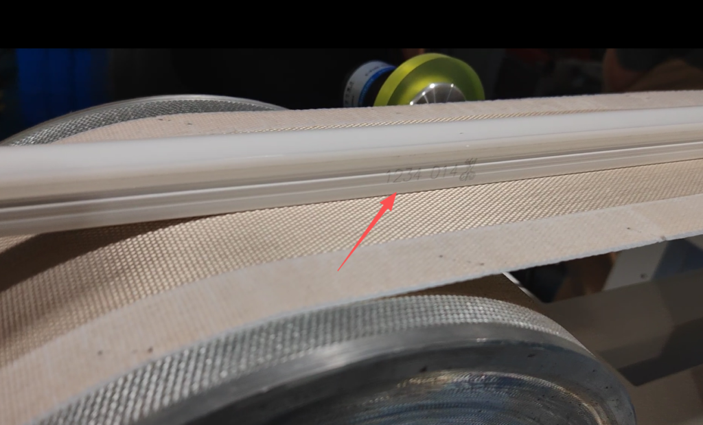 a clear logo fresh printed on the LED strip